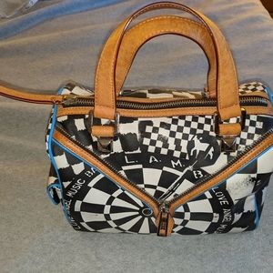 L.A.M.B. Worthington Saffiano Bristol Bag